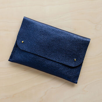 Personalised Leather Clutch Bag, 9 of 12