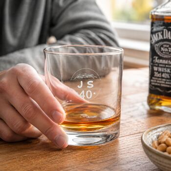 Personalised 40th Birthday Whisky Glass, 3 of 8
