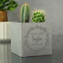 Personalised Floral Wreath Wedding Plant Pot, thumbnail 1 of 2