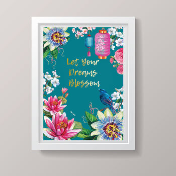 Let Your Dreams Blossom A3 Print, 2 of 4