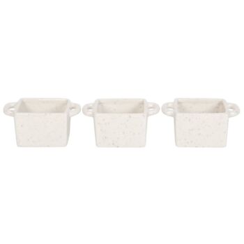 Set Of Three Ceramic Christmas Snack Pots, 3 of 6