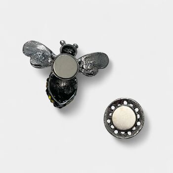 Teacher’s Gold Leaf Bee Scarf And Brooch Set, 4 of 7