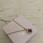 Red Clover Pendant Necklace, thumbnail 6 of 6