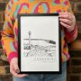 North York Moors Hand Illustrated Yorkshire Print, thumbnail 1 of 8