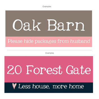 Personalised Porch Or Hallway Sign, 4 of 4