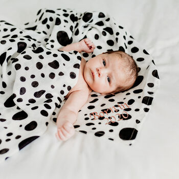 Dalmatian Print Baby Gift Xl Muslin, 2 of 3