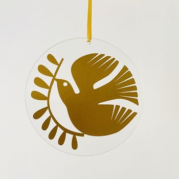 Golden Bird Hanging Ornament, 4 of 6