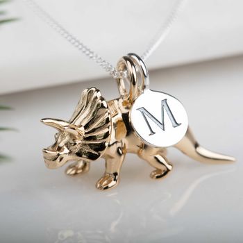 Personalised Triceratops Necklace, 5 of 12