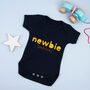 'Newbie' Babygrow For New Baby, thumbnail 4 of 5