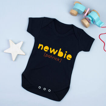 'Newbie' Babygrow For New Baby, 4 of 5
