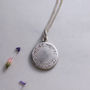 Latitude And Longitude Necklace In Sterling Silver, thumbnail 3 of 4