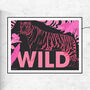 Wild Tiger Art Print, thumbnail 1 of 2