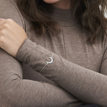 Silver Nightshade Moon Bracelet, 2 of 9