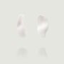 Bossa | Handmade Organic Earrings In White, thumbnail 1 of 4