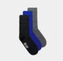 Micromodal Socks Three Pairs Black Blue And Grey, thumbnail 1 of 5