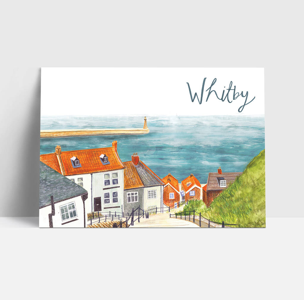 Yorkshire Postcards Set By Hannah Green Illustration