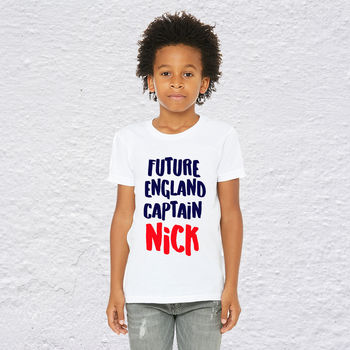 Personalised Future England Captain Kids Tee, 4 of 4