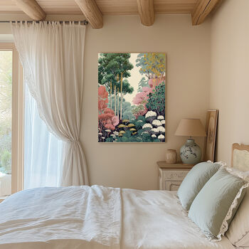 Japanese Vintage Forest Art Print, 2 of 4