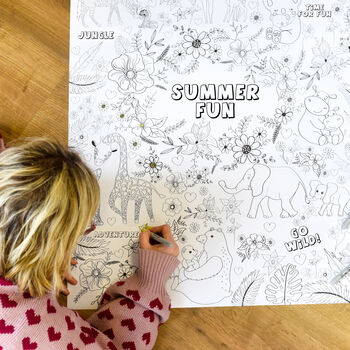 Summer Activity Jungle Giant Colouring Poster, 2 of 4