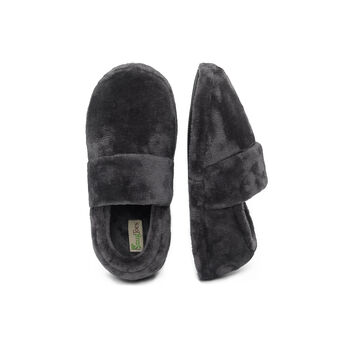 Snug Toes Men's Heated Slippers Grey, 7 of 7