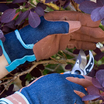 Men's Denim Gardening Gloves, 2 of 2