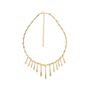 Designer Short Multi Drop Necklace In Gold Vermeil, thumbnail 1 of 3