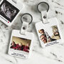Custom Leather Photo Keyring With Message, thumbnail 1 of 6