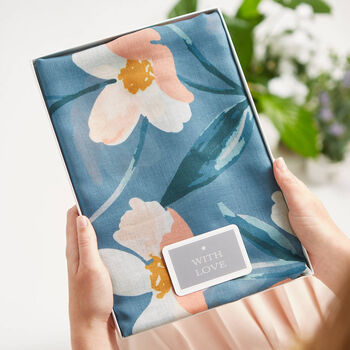 Floating Petal Print Scarf, 3 of 6