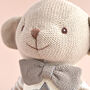 Personalised Knitted Puppy Soft Toy, thumbnail 2 of 4