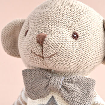 Personalised Knitted Puppy Soft Toy, 2 of 4
