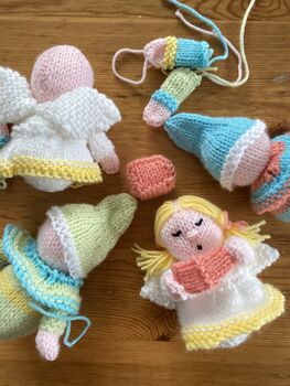 Angels And Elves Christmas Minis Knitting Pattern, 4 of 4