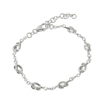 Sterling Silver Friendship Knot Bracelet, 8 of 10