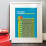 Brutalist London Trellick Tower Illustrated Poster, thumbnail 4 of 4