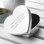 Personalised Classic Silver Plated Heart Trinket Box, thumbnail 1 of 9