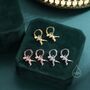 T Rex Dinosaur Dangle Hoop Earrings, thumbnail 4 of 10