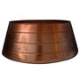 Copper Round Metal Christmas Tree Skirt, thumbnail 2 of 2