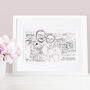Personalised Hand Drawn Engagement Sketch, thumbnail 2 of 8