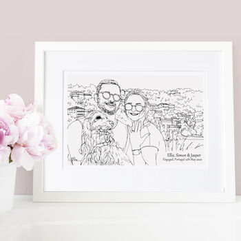 Personalised Hand Drawn Engagement Sketch, 2 of 8