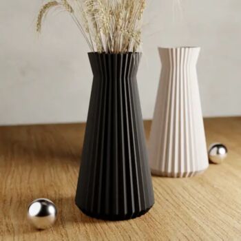 'Haven' Vase In Muted White For Dried Flowers, 3 of 11