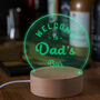 Engraved 'Welcome To Dad's Bar' Mini Desk Lamp, thumbnail 1 of 2