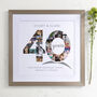 Personalised Ruby Wedding Anniversary Collage, thumbnail 4 of 11