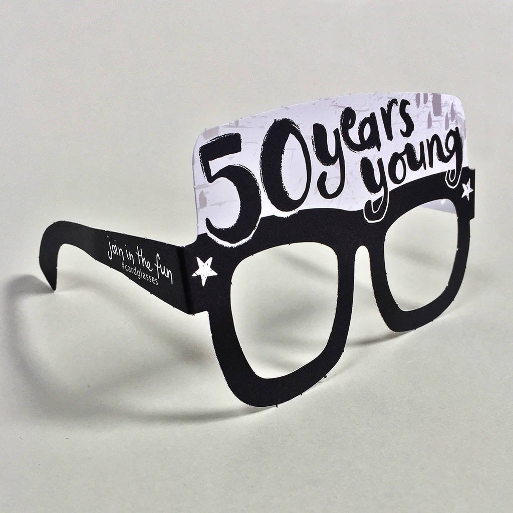 Image of 50th Birthday Card Glasses