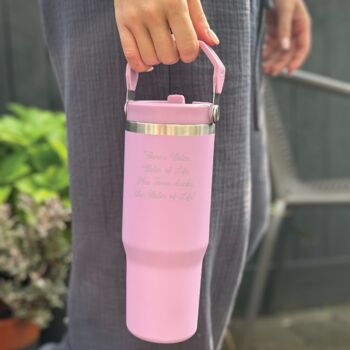 Personalised Water Of Life Water Bottle For Teacher, 2 of 4