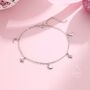 Sterling Silver Moon And Cz Star Bracelet, thumbnail 1 of 11