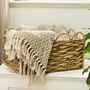 Traditional Scalloped Water Hyacinth Baskets, thumbnail 5 of 6