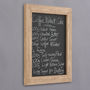 Distressed Wood Framed Magnetic Chalkboard Blackboard, thumbnail 1 of 2