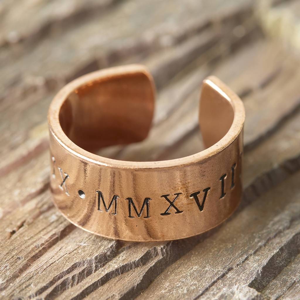 Chunky Copper Cuff Ring By BabyFish