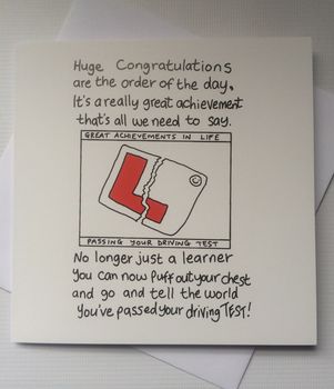 Driving Test Congratulations Card, 4 of 6