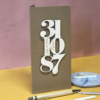 Personalised Birthday Date Card, 3 of 12