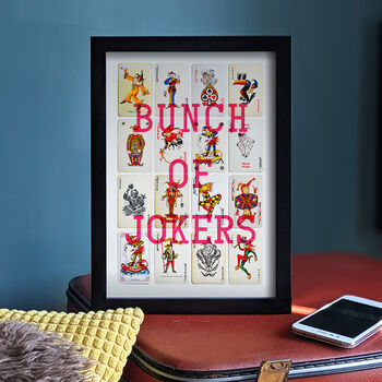 Jokers Vintage Playing Cards Print, 4 of 8